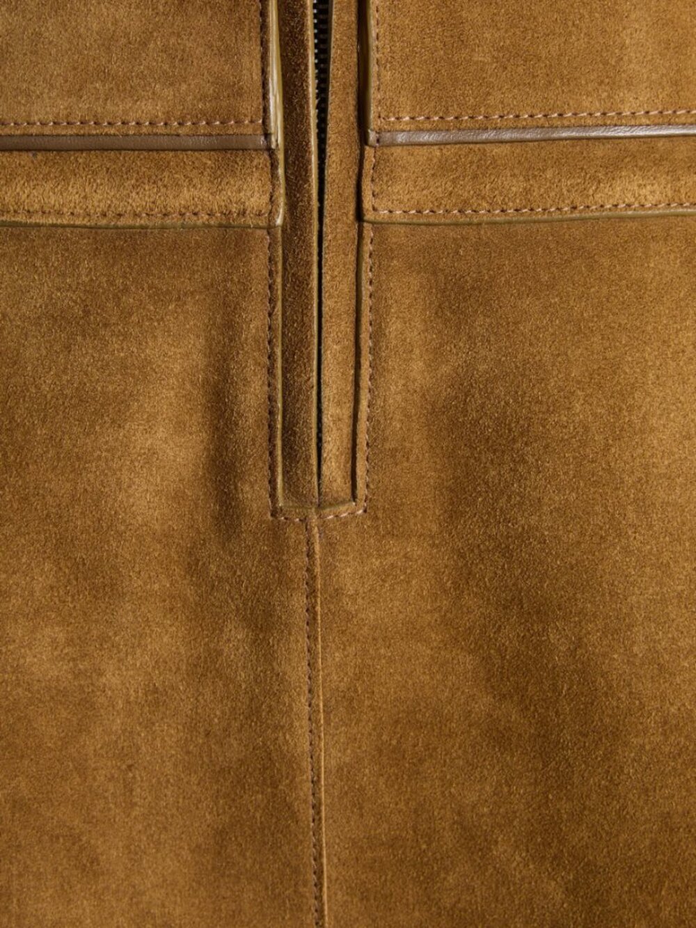 Tom Ford Velvet Suede Mini Skirt With D-Rings Detail Dark Chartreuse US 8/IT 42 - Picture 8 of 12